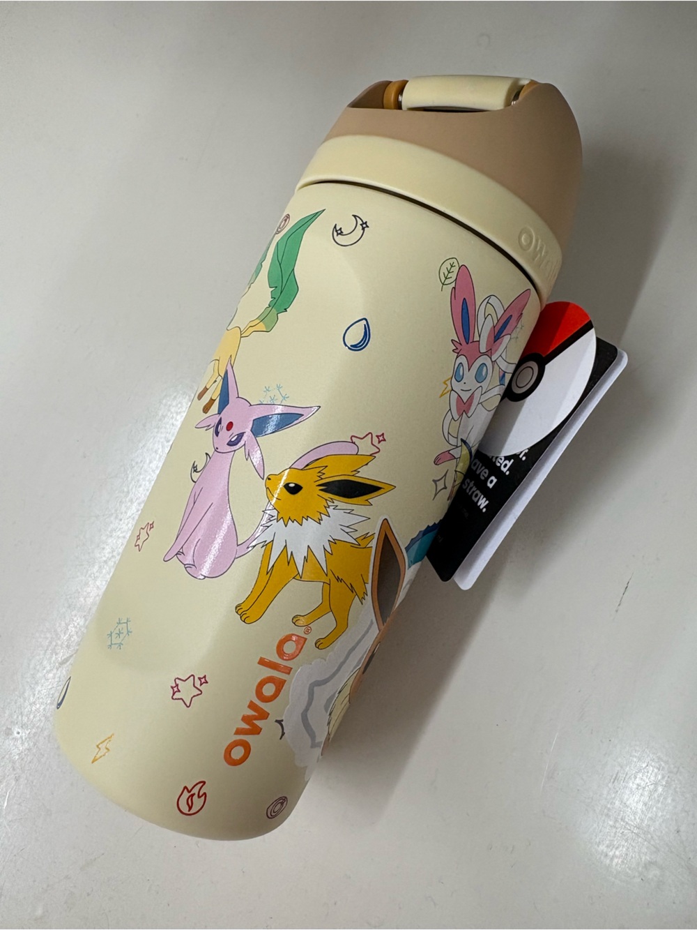 Pokemon Eevee Evolutions Insulated Bottle - Cream & Tan
